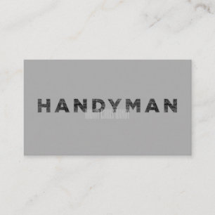Carte De Visite Handyman [Style Letterpress]