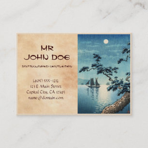 Carte De Visite Hanga de tibia de bord de mer de Tsuchiya Koitsu