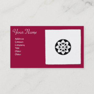 Carte De Visite HARMONIE DE LA RENAISSANCE FLORENTINE,fuchsia roug