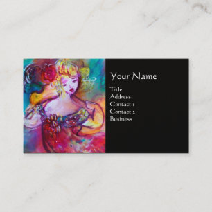 Carte De Visite HARMONY TRIO SPRINTEMPS MONOGRAM, Black Pearl