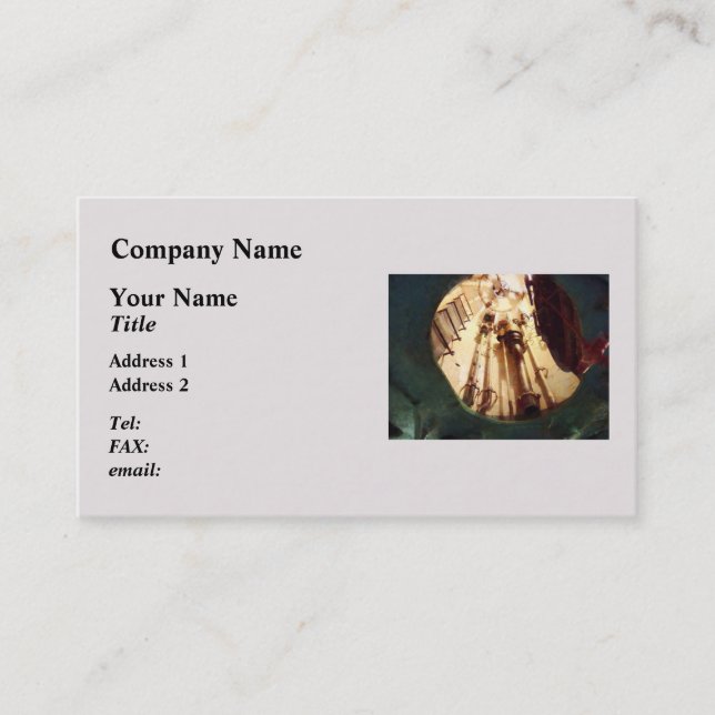 Carte De Visite Hatch d'évasion sous-marine (Devant)