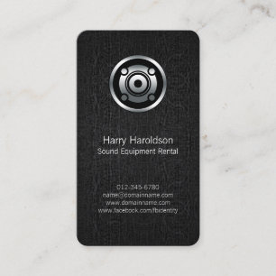 Carte De Visite Haut-parleur de location d'équipement sonore Grung