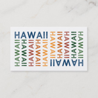 Carte De Visite Hawaii joli couleur
