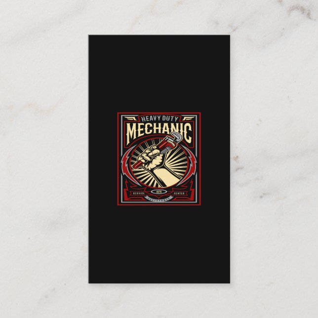 Carte De Visite heavy duic mechanic (Devant)