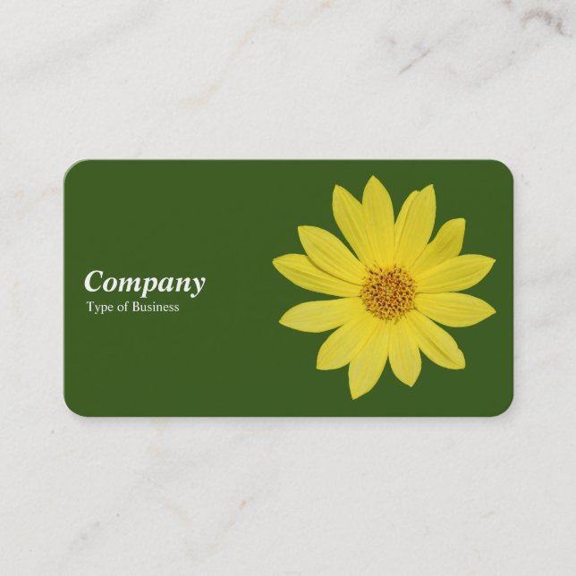 Carte De Visite Helianthus 'Reine du citron' Tournesol - Vert de l (Devant)