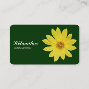 Carte De Visite Helianthus - Vert foncé