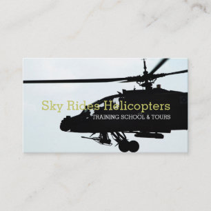 Carte De Visite Hélicoptères Tours de formation pilote École de