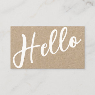 Carte De Visite HELLO minimal