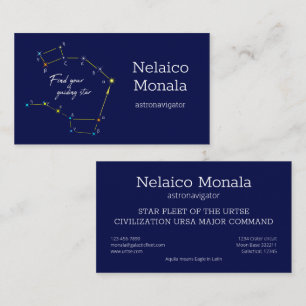 Carte De Visite Hémisphère Nord Trouver Polaris Star