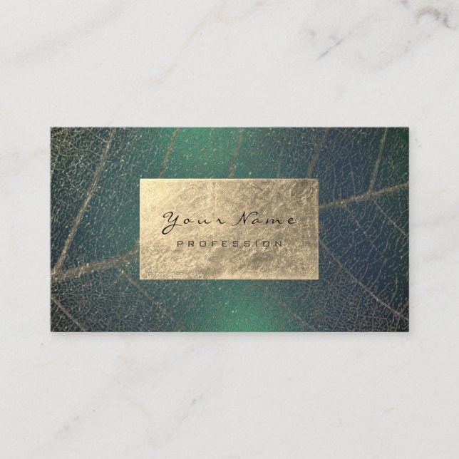 Carte De Visite Herbes à huile d'or Tropique Nature Therapist Cali (Devant)