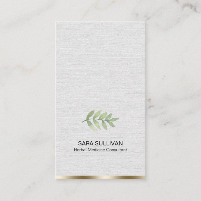 Carte De Visite Herbes de médecine feuille des plantes (Devant)