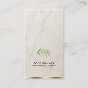 Carte De Visite Herbes de médecine feuille des plantes