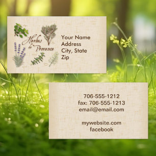 Carte de visite Herbes de Provence