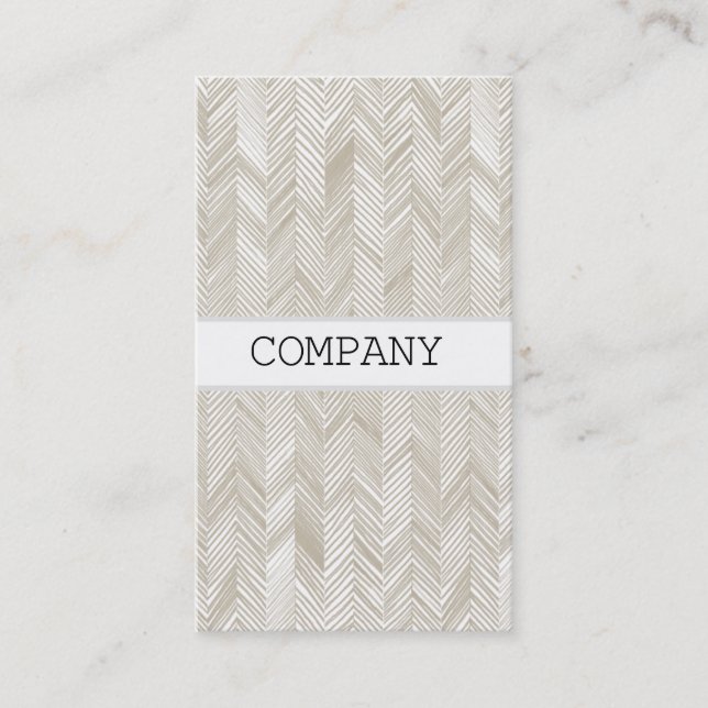 Carte De Visite Herringbone stripe (Devant)