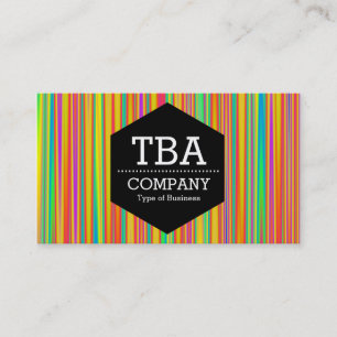 Carte De Visite Hexagon noir - Abstrait 120716(010)