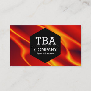 Carte De Visite Hexagon noir - Abstrait 120716(08)