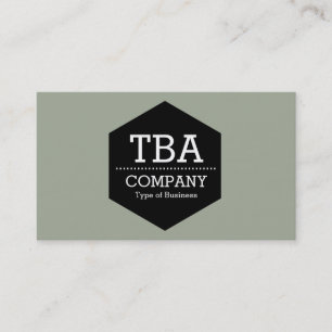 Carte De Visite Hexagon noir - Sage du désert