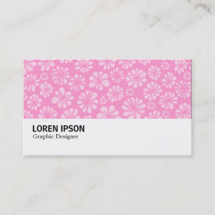 Carte De Visite Hi-Phi - 0100 - Floral rose