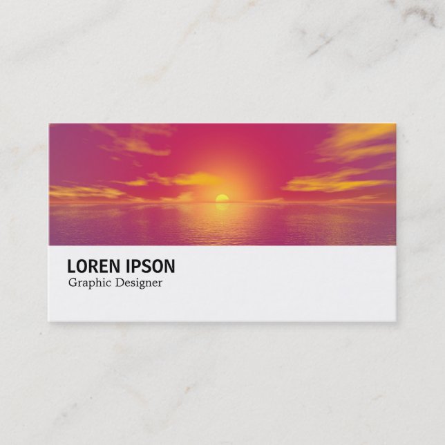 Carte De Visite Hi-Phi - 0138 - Lever du soleil Coucher du soleil (Devant)