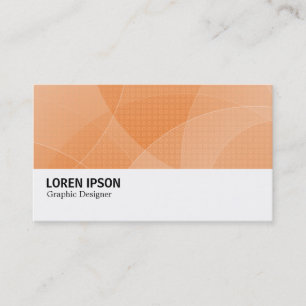 Carte De Visite Hi-Phi - 0172 - Courbes - Orange
