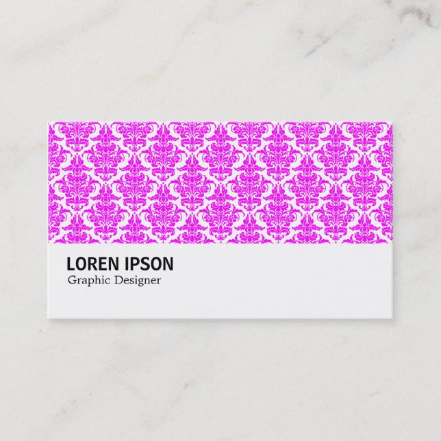Carte De Visite Hi-Phi - 0223 Magenta Damask (Devant)