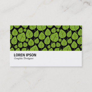 Carte De Visite Hi-Phi - 0382 - Feuille - Martian Green sur Noir