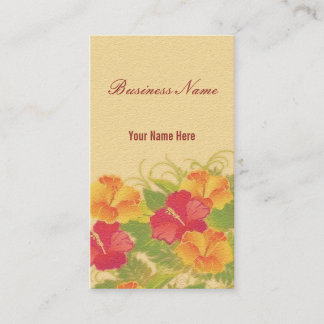 Carte De Visite hibiscus de grès ~ bc