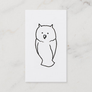 Carte De Visite Hibou - mignon PERSONNALISER totem d'amusement