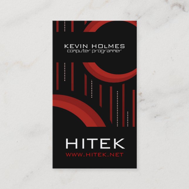 Carte de visite high-tech moderne (Devant)