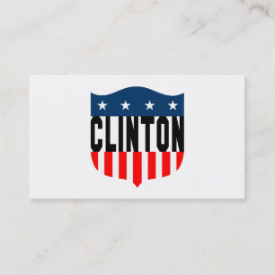 Carte De Visite hillary clinton étoiles et rayures