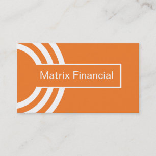 Carte de visite Hipster Urbain, Orange