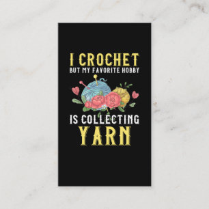 Carte De Visite Hobby de l'artisanat du Crochet Collecte de l'amou