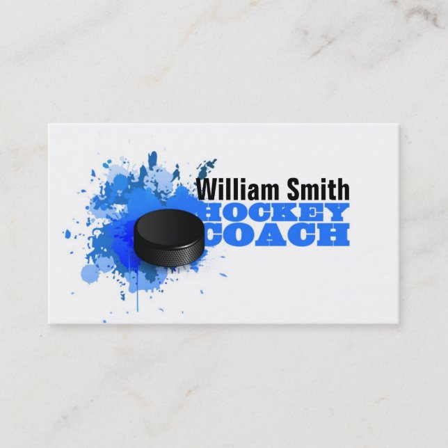 Carte De Visite Hockeys Coach (Devant)