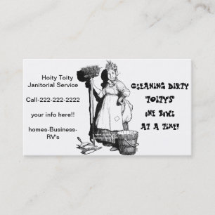Carte De Visite "Hoity Toity de concierge "