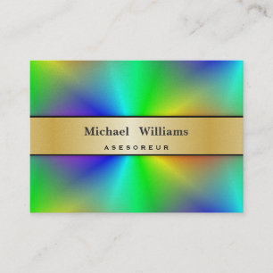CARTE DE VISITE HOLOGRAMME RÔLE PERLE COULEUR PROFESSIONNELLE