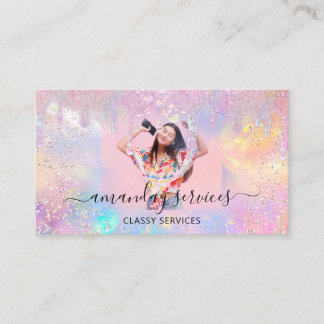 Carte De Visite Holographe Boutique Boutique Drives QR Logo Custom