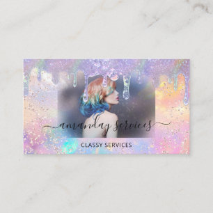 Carte De Visite Holographe Boutique Boutique Drives QR Logo Photo 