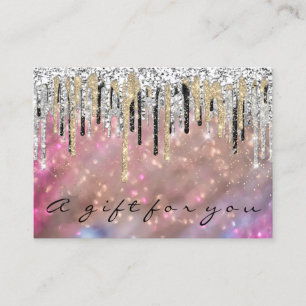 Carte De Visite Holographe de maquillage de certificat-cadeau Holo