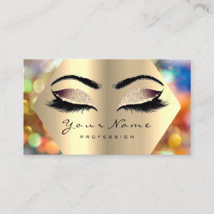 Carte De Visite Holographe de maquillage de Parties scintillant d'