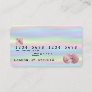 Carte De Visite Holographe Holographe Holographique
