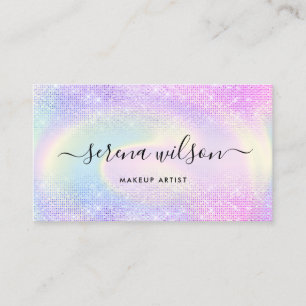 Carte De Visite Holographe monographique Glittering Holo maquillag