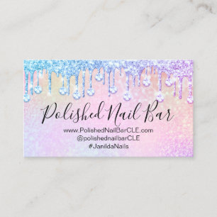 Carte De Visite Holographe Nail Holograph Diamond Silver Drivers O