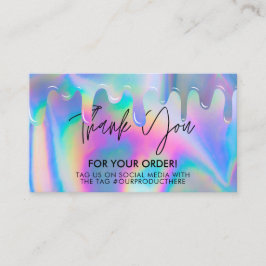 Carte De Visite Holographic Driving Merci Trendy Salon Business C