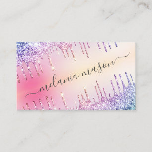 Carte De Visite Holographie Parties scintillant Drives Maquillage 