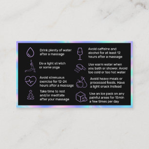 Carte De Visite Holographique Lash Lift Et Tint Afcare Card