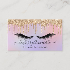 Carte De Visite Holographique maquillage OeilLashes Parties scinti