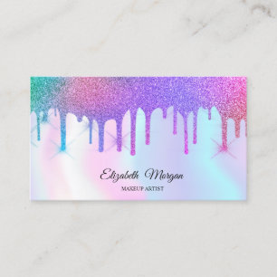 Carte De Visite Holographique Rainbow Parties scintillant Drivers