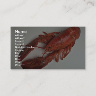 Carte De Visite Homard délicieux