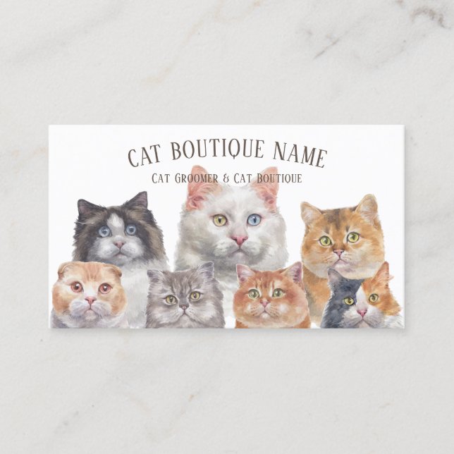 Carte De Visite Home Pet Cats (Devant)