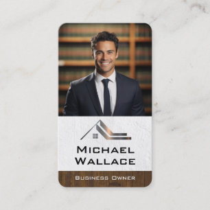 Carte De Visite Homme d'affaires en costume Avocat Agent immob